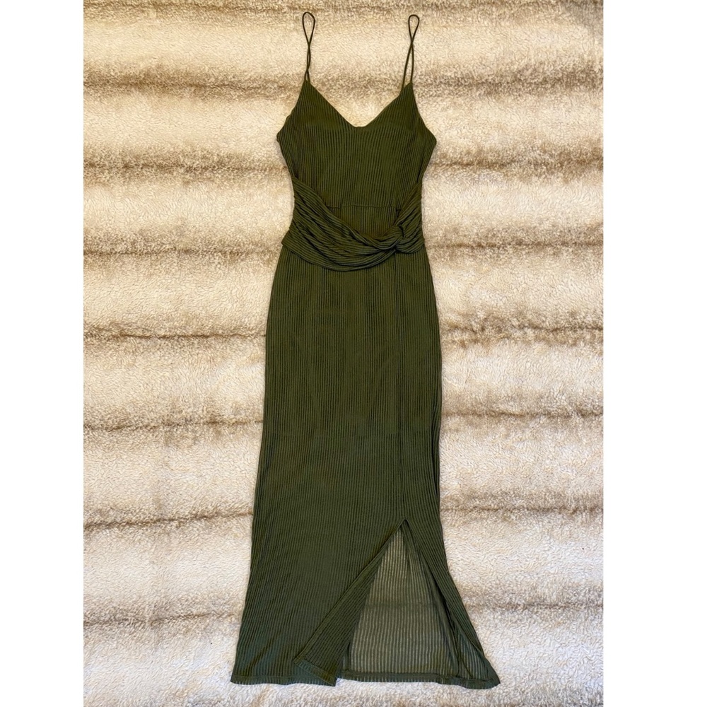 Olive green dress